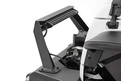 Jeep Front Stubby LED Winch Bumper w/Hoop Black Series JK, JL, Gladiator JT Rough Country-3