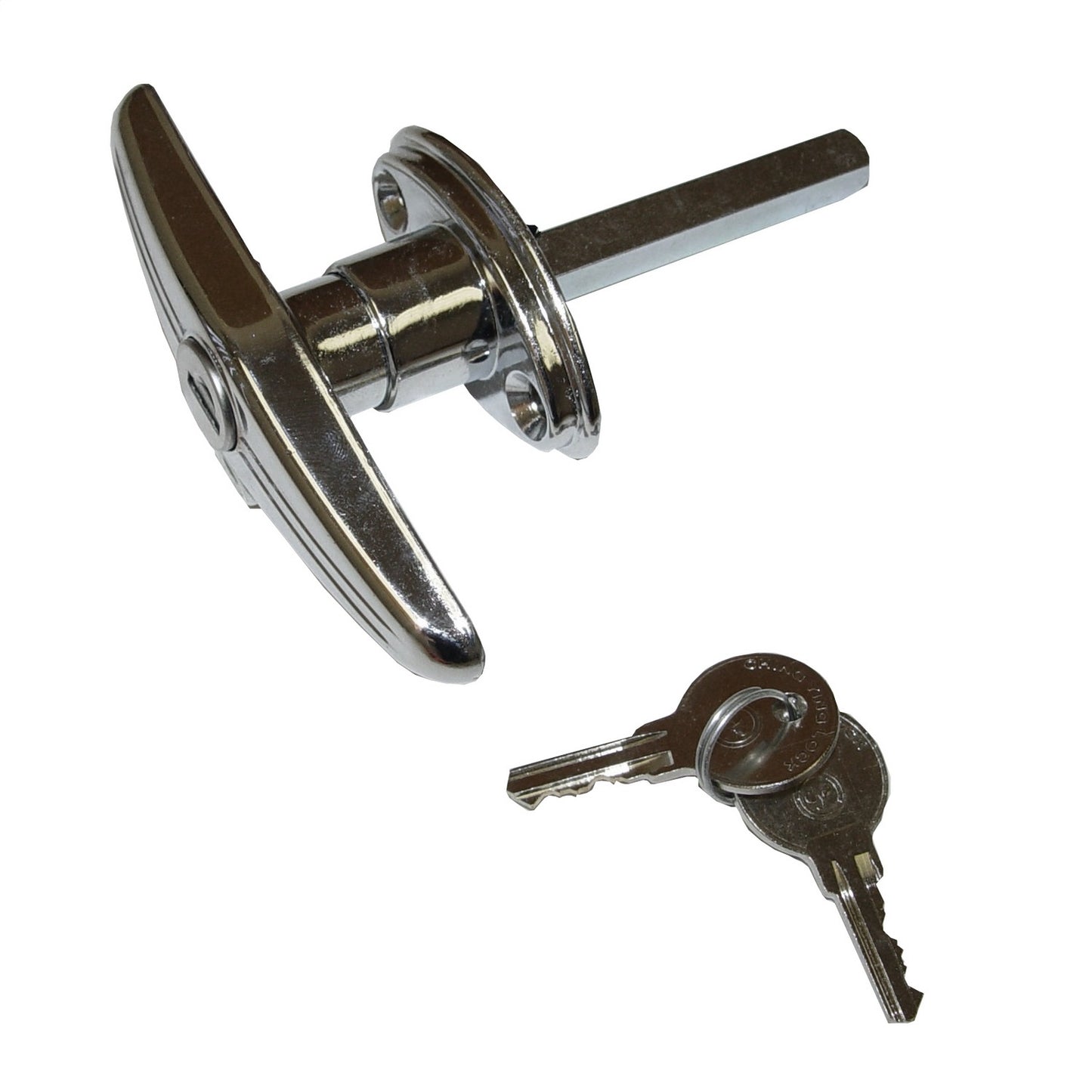 Liftgate T-Handle Rear Chrome Keys Included 1977-1983 CJ5 1977-1986 CJ7 And 1981-1986 CJ8 Scrambler OMIX