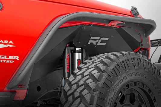 Rough Country Jeep Front Inner Fenders Vertex Shocks 07-18 Wrangler JK Rough Country