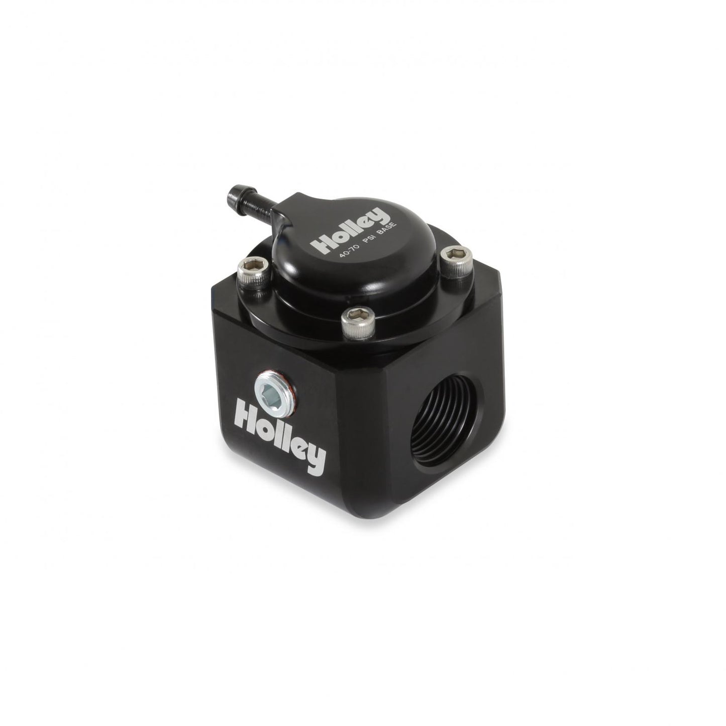 IN-LINE FUEL PULSE Damper FUEL PULSE Damper, 8AN, Standard RANGE 40-70 PSI Holley-1