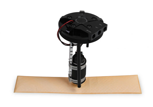 In-Tank Retrofit Fuel Module 255 LPH Drop-In Retrofit EFI Fuel System W/hydramat Supports Up to 550 EFI or 700 CARB HP (HP Rating At 60 PSI at 13.5 Volts / 10.4 AMP Draw) Holley