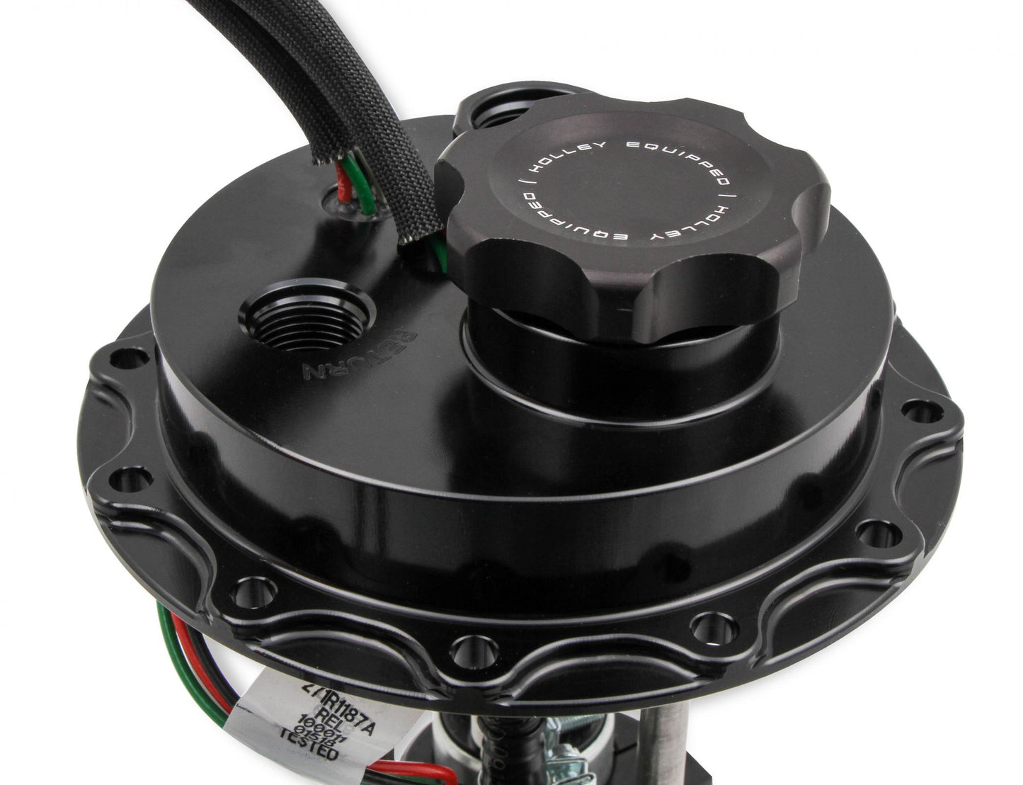 Fuel Cell Pump Module Assembly 12 Bolt Flange with VR Series Brushless Fuel Pump Street/strip CARB or EFI Applications Supports Up to 4400 EFI or 4800 CARB HP Compatible with Pump Gas, Race Gas, Methanol and E85 Holley-3