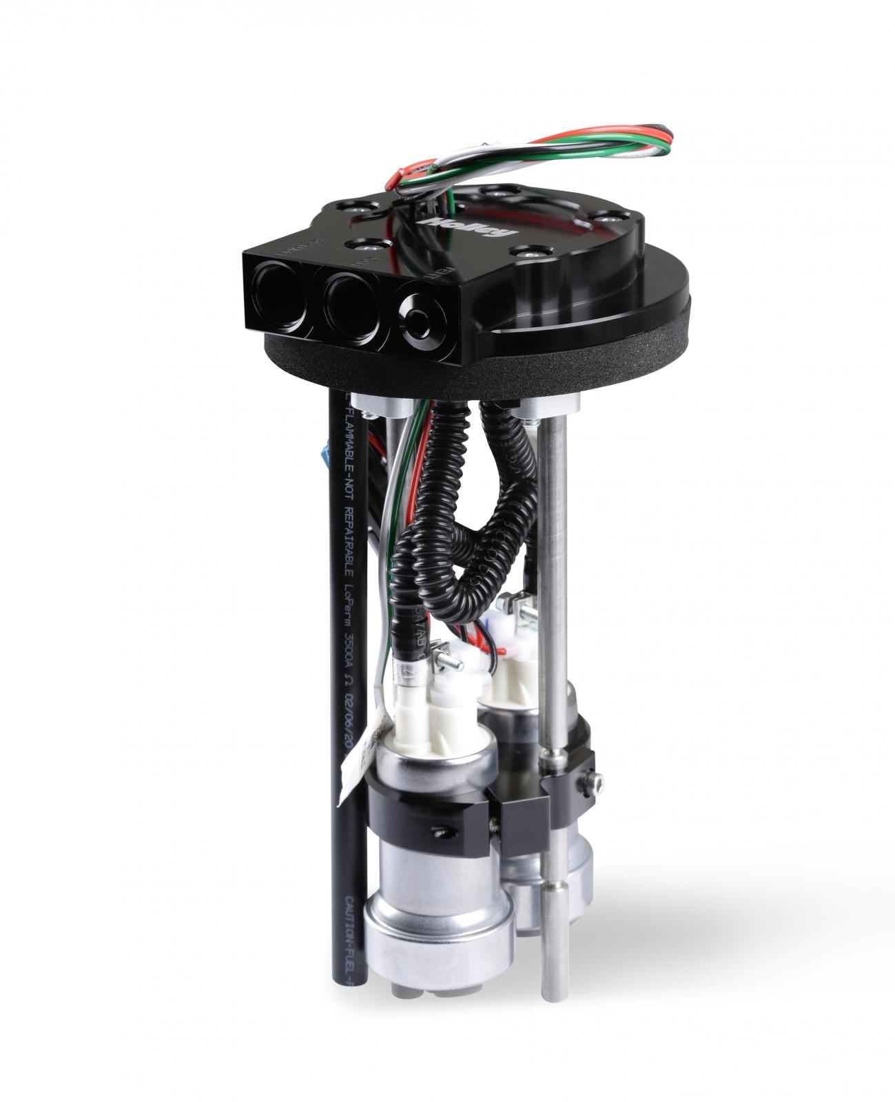 DUAL 450 LPH IN-TANK Retrofit FUEL Module W/return Dual 450 LPH Drop-In Retrofit EFI Fuel System-E85 Compatible Supports Up to 1700 EFI or 2200 CARB HP (HP Rating At 60 PSI at 13.5 Volts / 34 AMP Draw) Holley-1