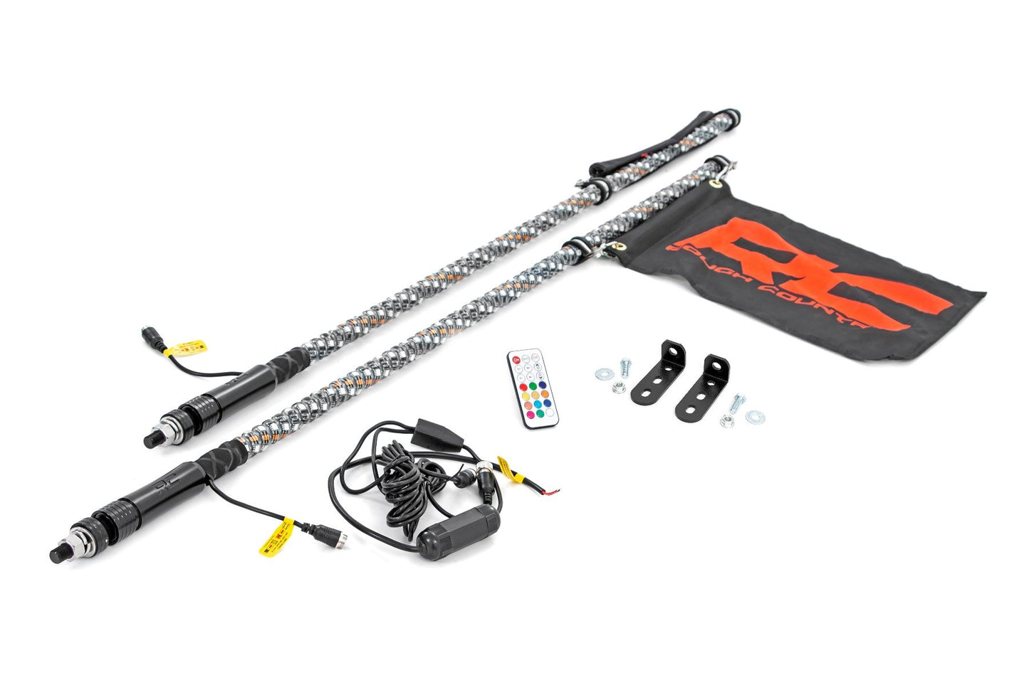 LED Whip Light Kit | Bed Mount | Polaris Ranger RZR 170/RZR 170  Rough Country