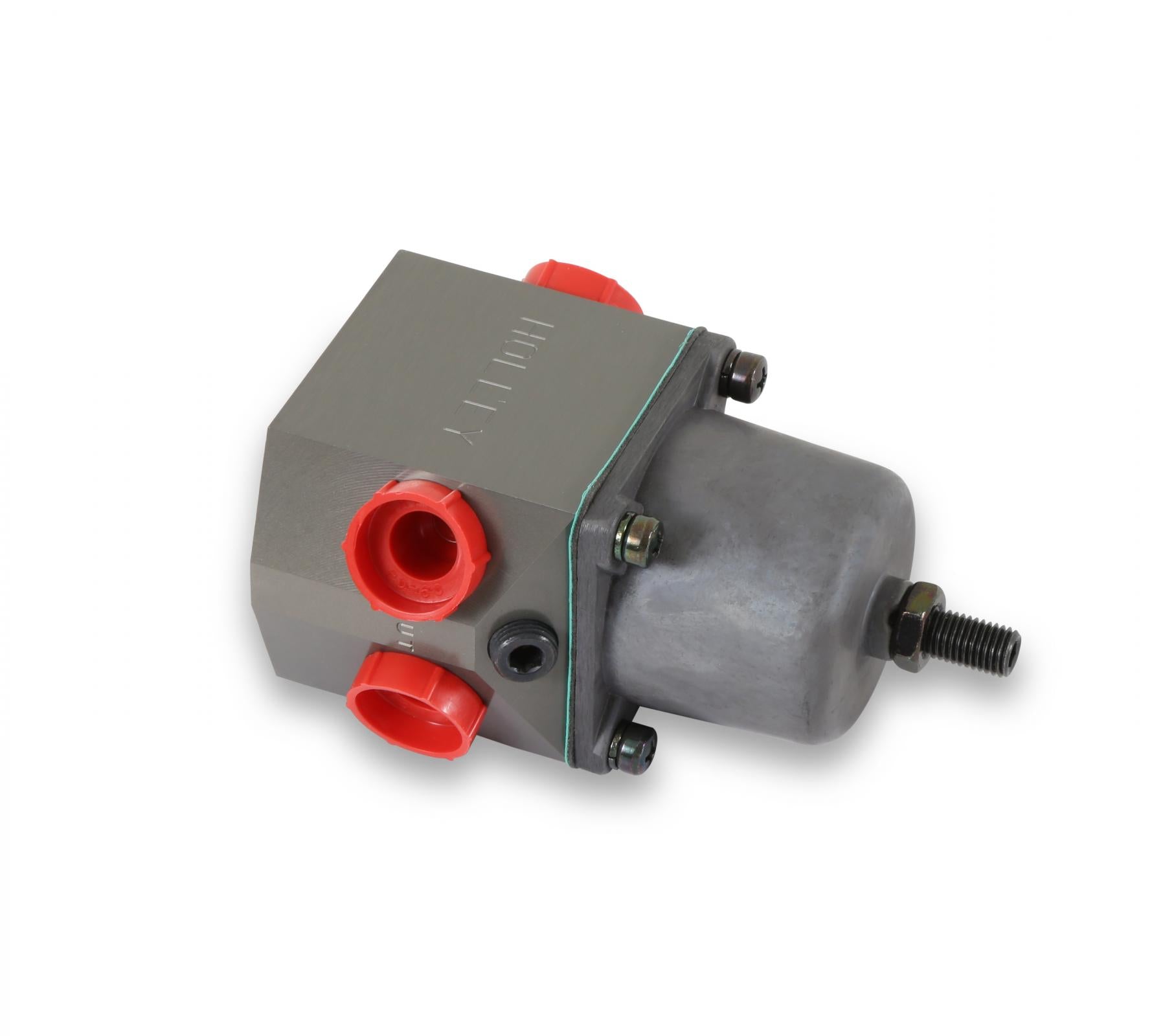 Billet Carbureted Fuel Pressure Regulator Street/strip Carbureted Applications Four Port Adjustable from 4.5 to 9 PSI Holley-4