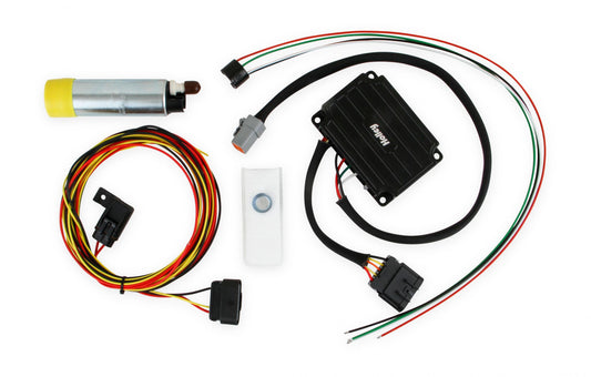 VR1 Series Brushless Fuel Pump W/controller Quick Kit Street/strip CARB or EFI Applications Supports Up to 2150 EFI or 2400 CARB HP Compatible with Pump Gas, Race Gas, Methanol and E85 Holley