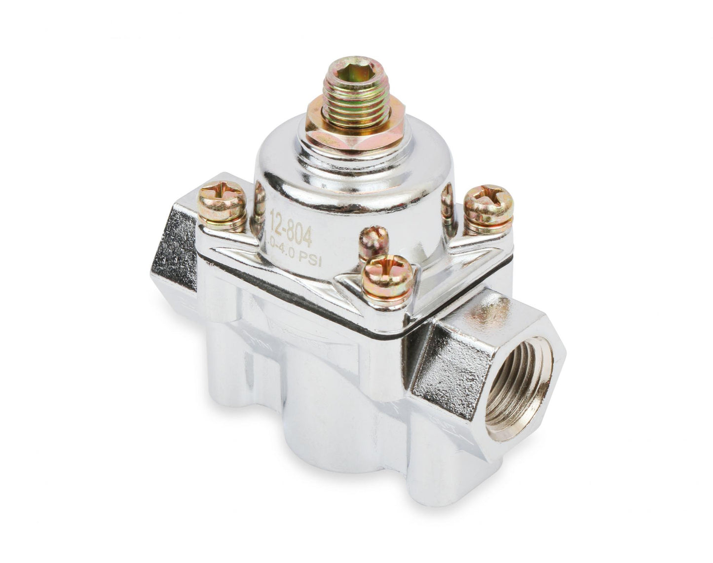 Chrome Carbureted Fuel Pressure Regulator Street/strip Carbureted Applications Two Port Adjustable from 1 to 4 PSI Holley-2
