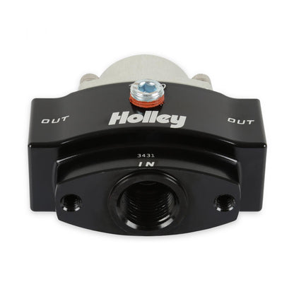 Billet Bypass Fuel Pressure Regulator Kit Pressure Range 15-60 PSI Fittings and Gauge Included Holley-2
