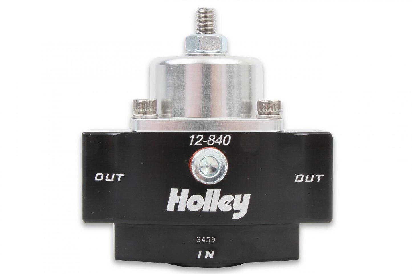 HP Billet Carbureted Fuel Pressure Regulator Inlet Size 3/8 inch NPT Street/strip Carbureted Applications Two Port Adjustable from 4.5 to 9 PSI Holley-2