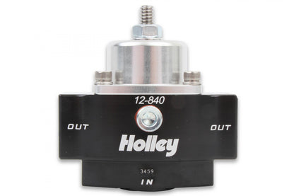 HP Billet Carbureted Fuel Pressure Regulator Inlet Size 3/8 inch NPT Street/strip Carbureted Applications Two Port Adjustable from 4.5 to 9 PSI Holley-2