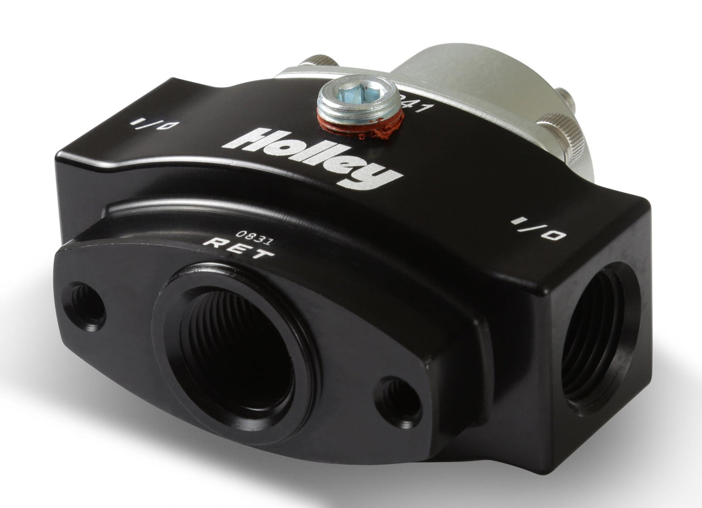 Billet Bypass Fuel Pressure Regulator Kit Pressure Range 4.5-9 PSI Fittings and Gauge Included Holley-2