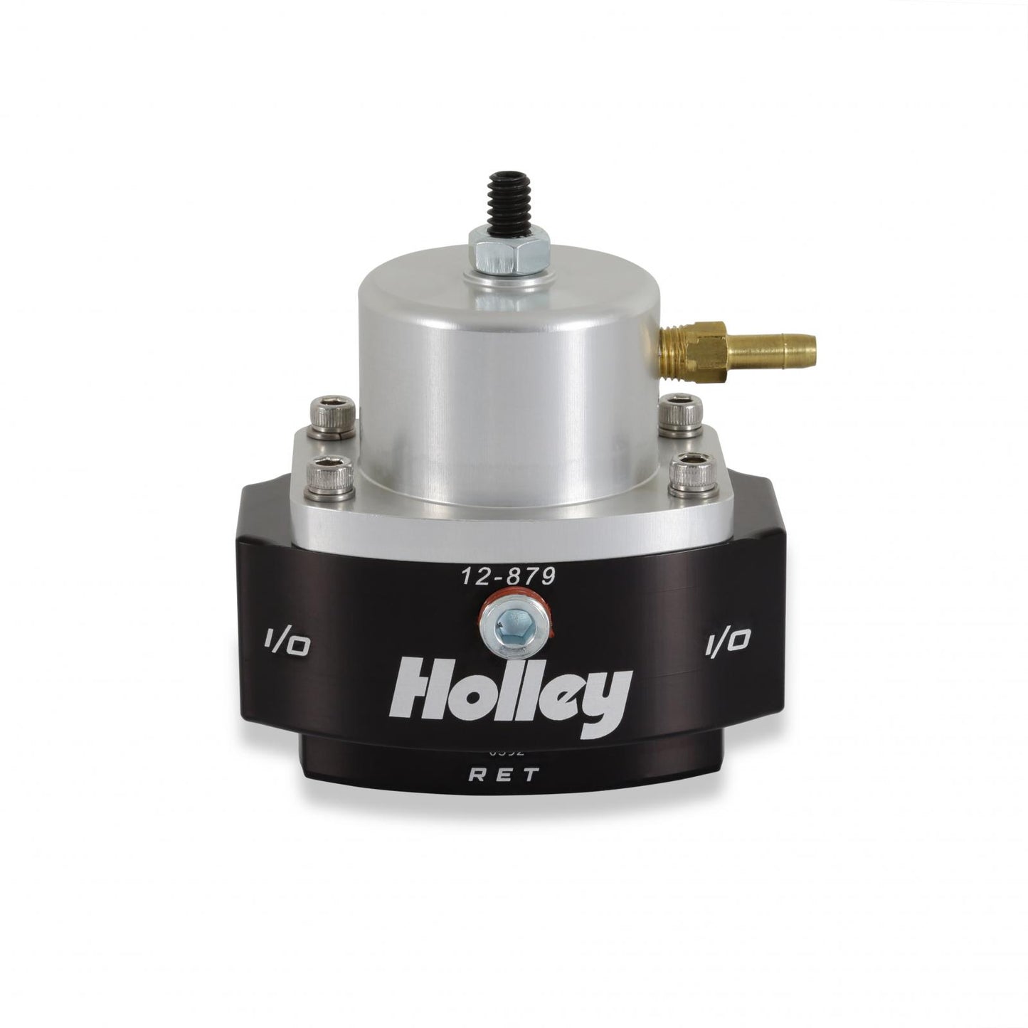 Adjustable Billet By-Pass Regulator 3/8 NPT Kit Adjustable Billet By-Pass Return Style Fuel Pressure Regulator 3/8 NPT Kit with Fuel Pressure Gauge and Adapter Fittings Boost Reference 11 Holley-1