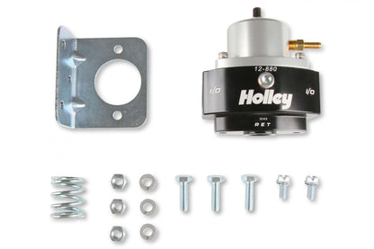 Carb/efi Adjustable Billet By-Pass Regulator-6AN Kit Carb/efi Adjustable Billet By-Pass Return Style Fuel Pressure Regulator 6AN Kit with Fuel Pressure Gauge and Adapter Fittings Boost Reference 11 Holley-1