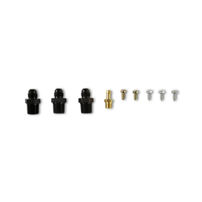 Carb/efi Adjustable Billet By-Pass Regulator-6AN Kit Carb/efi Adjustable Billet By-Pass Return Style Fuel Pressure Regulator 6AN Kit with Fuel Pressure Gauge and Adapter Fittings Boost Reference 11 Holley-12