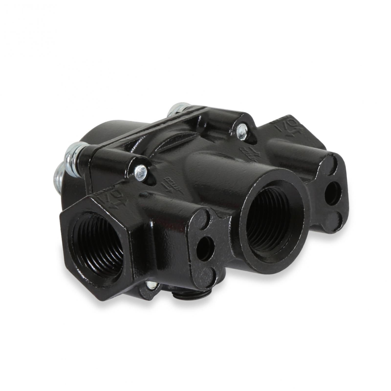 Die Cast EFI by Pass Style Fuel Pressure Regulators Black Die Cast Fuel Regulator, 60 PSI Holley-3