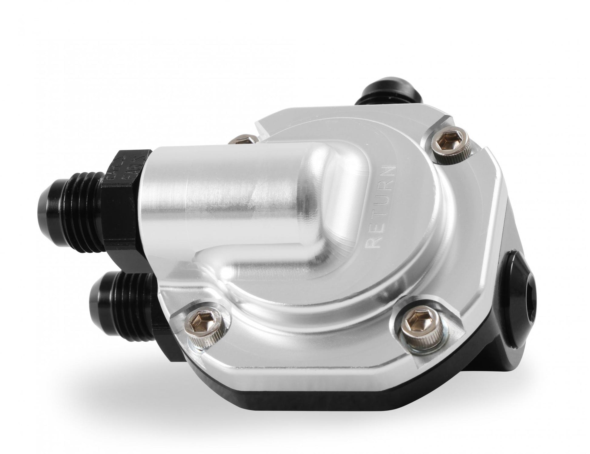 Billet EFI Return Style Fuel Pressure Regulator EFI Return Style Regulator 59.5 PSI Black /clear Finish Holley-3