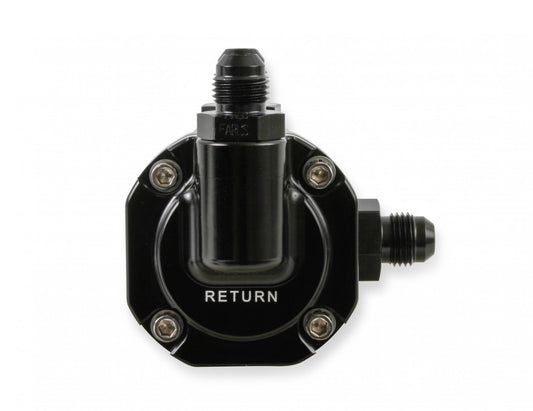Billet EFI Return Style Fuel Pressure Regulator EFI Return Style Regulator 59.5 PSI Black Finish Holley