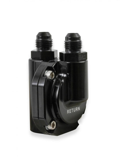 Billet EFI Return Style Fuel Pressure Regulator EFI Return Style Regulator 59.5 PSI Black Finish Holley-2