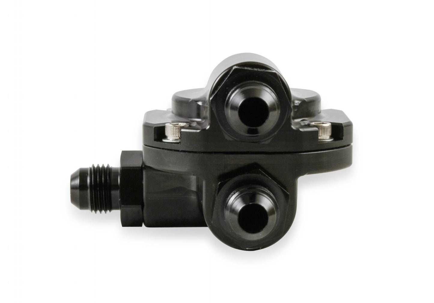 Billet EFI Return Style Fuel Pressure Regulator EFI Return Style Regulator 59.5 PSI Black Finish Holley-3