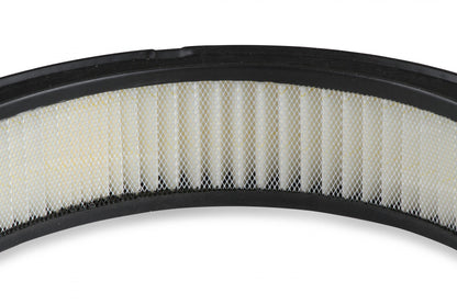 14 Chrome Round Air Cleaner Assembly, 14 Round Design W/paper Element, Triple Chrome Plated, Fits 4150 & 4160 Carburetors w/5.125 Diameter Neck Holley-5