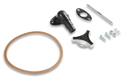 14 Chrome Round Air Cleaner Assembly, 14 Round Design W/paper Element, Triple Chrome Plated, Fits 4150 & 4160 Carburetors w/5.125 Diameter Neck Holley-7