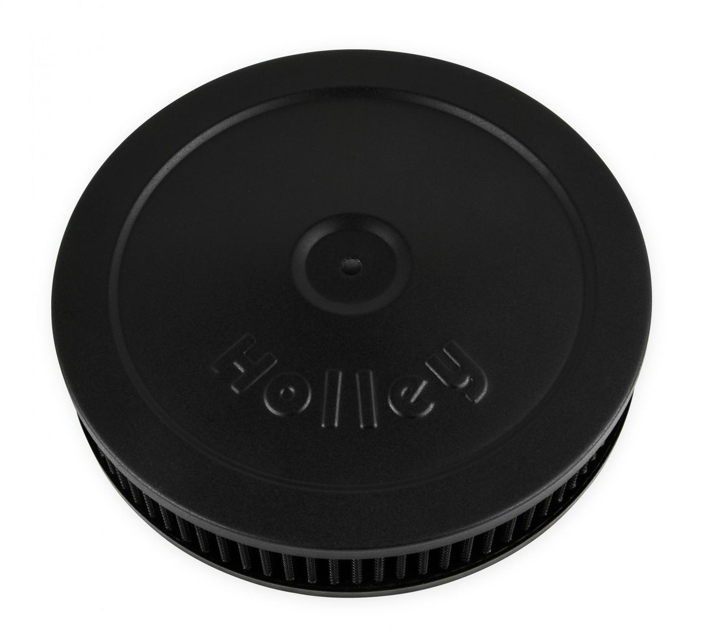 Flat Base Air Cleaner 10 Black Round 10 Flat Base Air Cleaner Assembly, Fits Carburetors w/5.125 Diameter Neck Holley