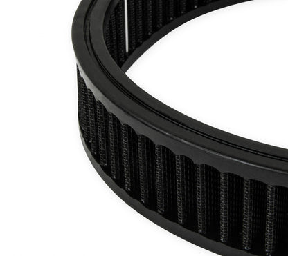 Flat Base Air Cleaner 10 Black Round 10 Flat Base Air Cleaner Assembly, Fits Carburetors w/5.125 Diameter Neck Holley-4