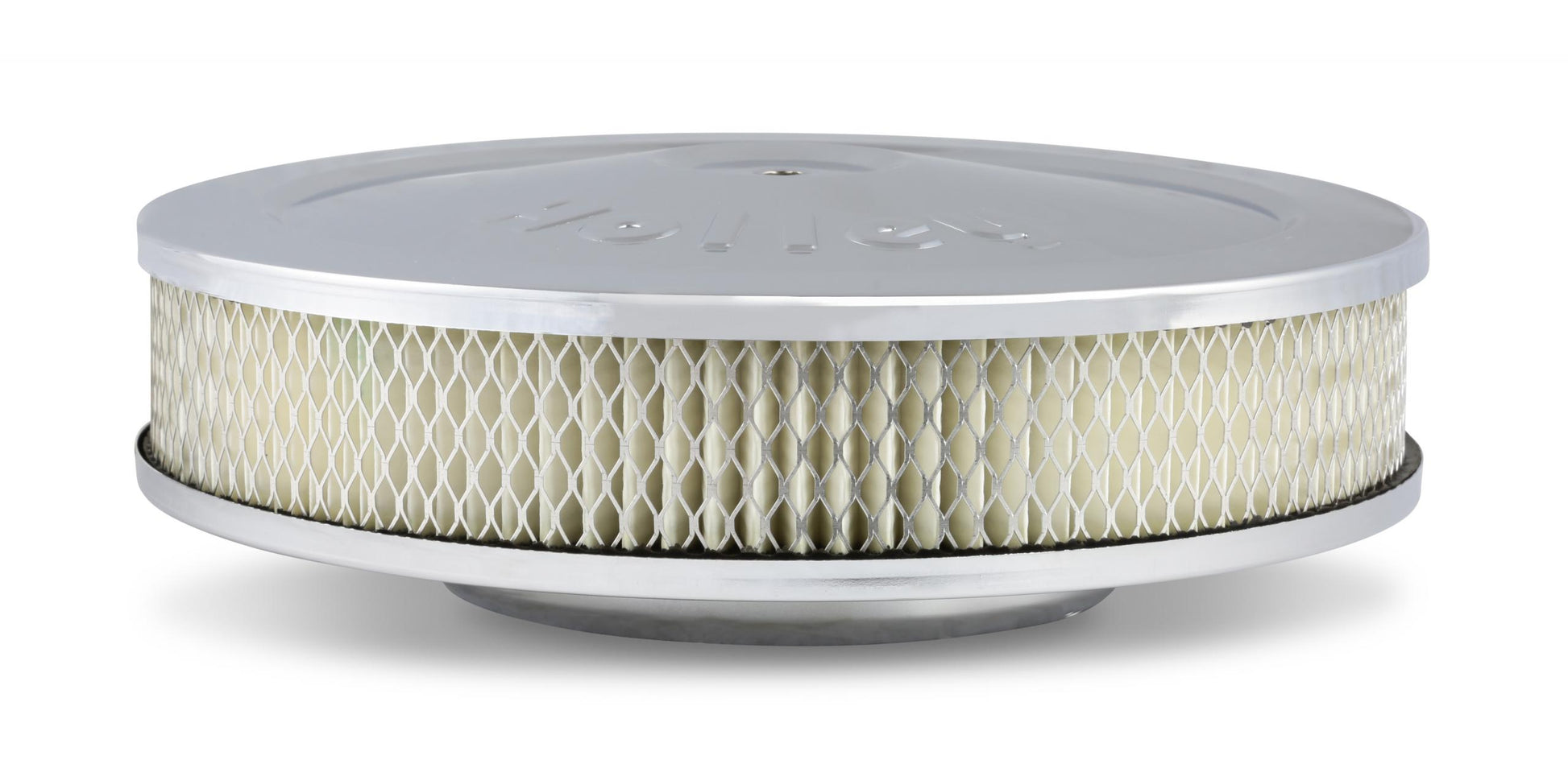 10 Chrome Round Air Cleaner Chrome Round 10 Air Cleaner Assembly, Fits Carburetors w/5.125 Diameter Neck Holley-1