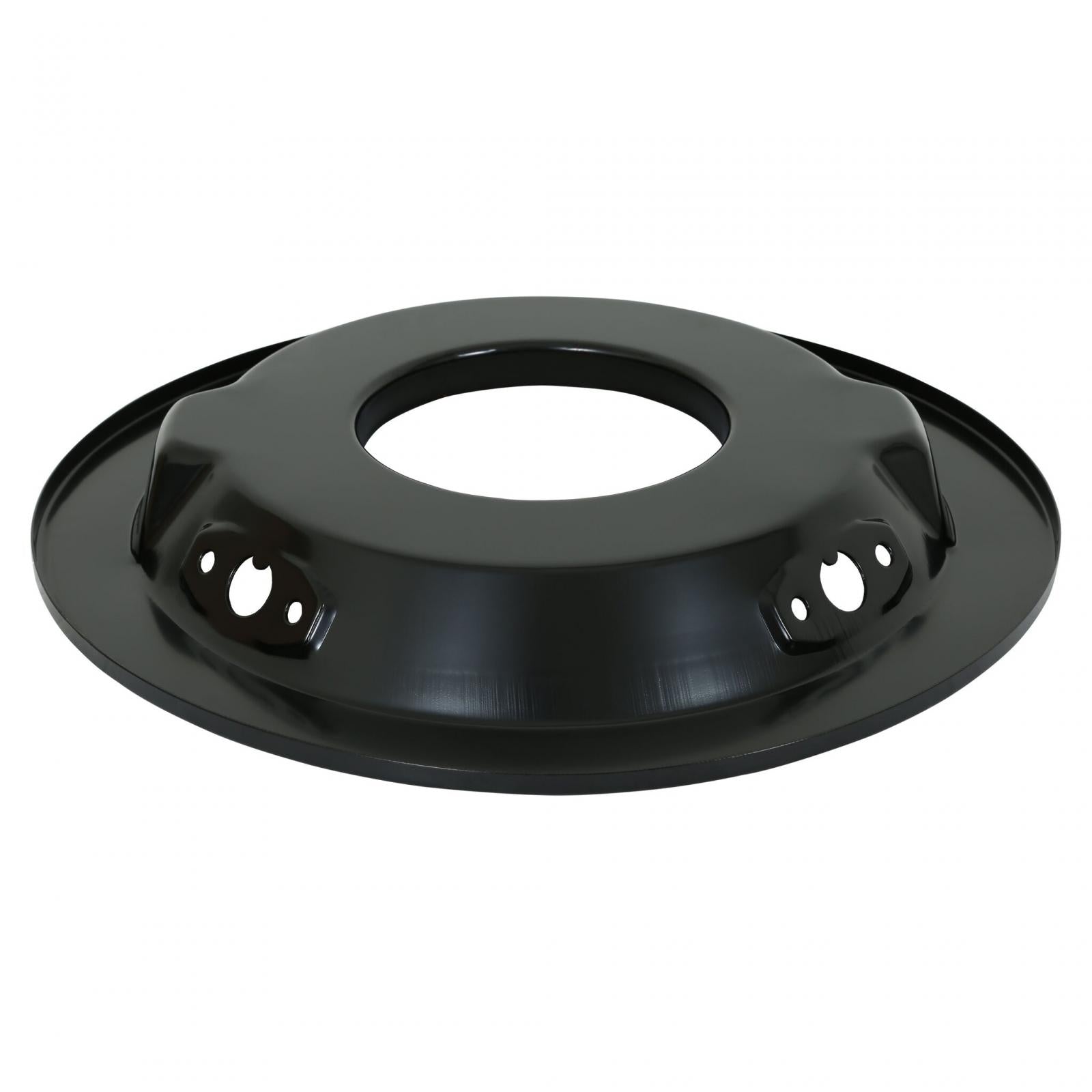 Finned Vintage Style Air Cleaner 14 Diameter X 3 Tall Round 4150 & 4160 Carburetors w/5.125 Diameter Neck Black Finned Air Cleaner Assembly Premium Element Die-Cast Aluminum Holley-7