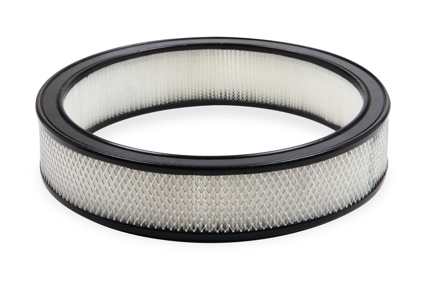 Air Filter 14x3 White Paper Element Black Ring Paper Air Filter Element 14 Diameter and 3 Tall with Black Rubber Ring Holley