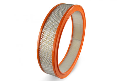 Air Filter 14x3 White Paper Element Orange Ring Replacement Paper Air Filter Element 14 Diameter and 3 Tall with Orange Rubber Ring Holley-3