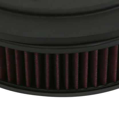 GM Muscle Series Air Cleaner Satin Black Machined 14 X 3 Air Cleaner Kit W/ Premium Filter GM Bowtie and Chevrolet Logo Holley-4