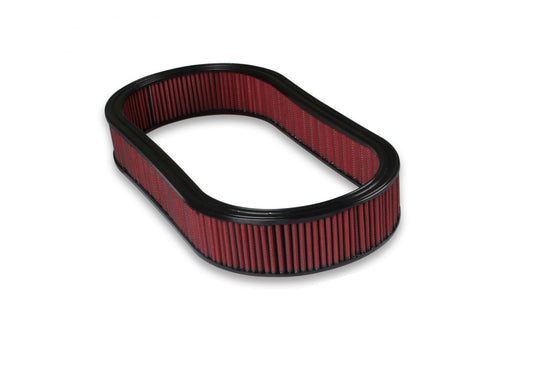 Oval Red Washable Gauze Filter Replacement Filter for Oval Air Cleaner Assemblies Holley