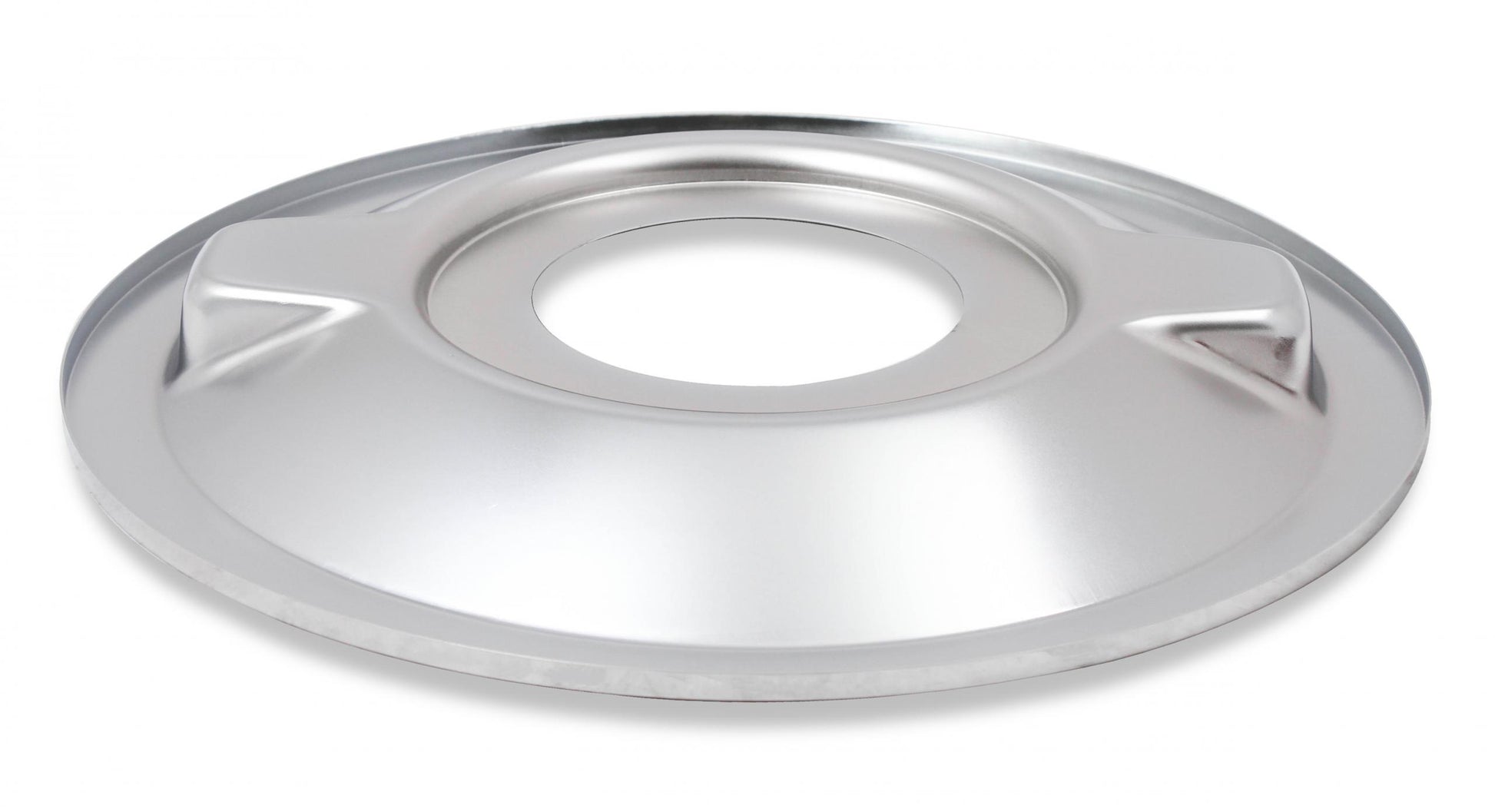 4150 Drop Base Air Cleaner Chrome w/3 Red Washable Gauze Filter 16 X 3 Chrome Drop-Base Air Cleaner for 4150 Series Carburetors with 5-1/8 Diameter Neck Holley-2