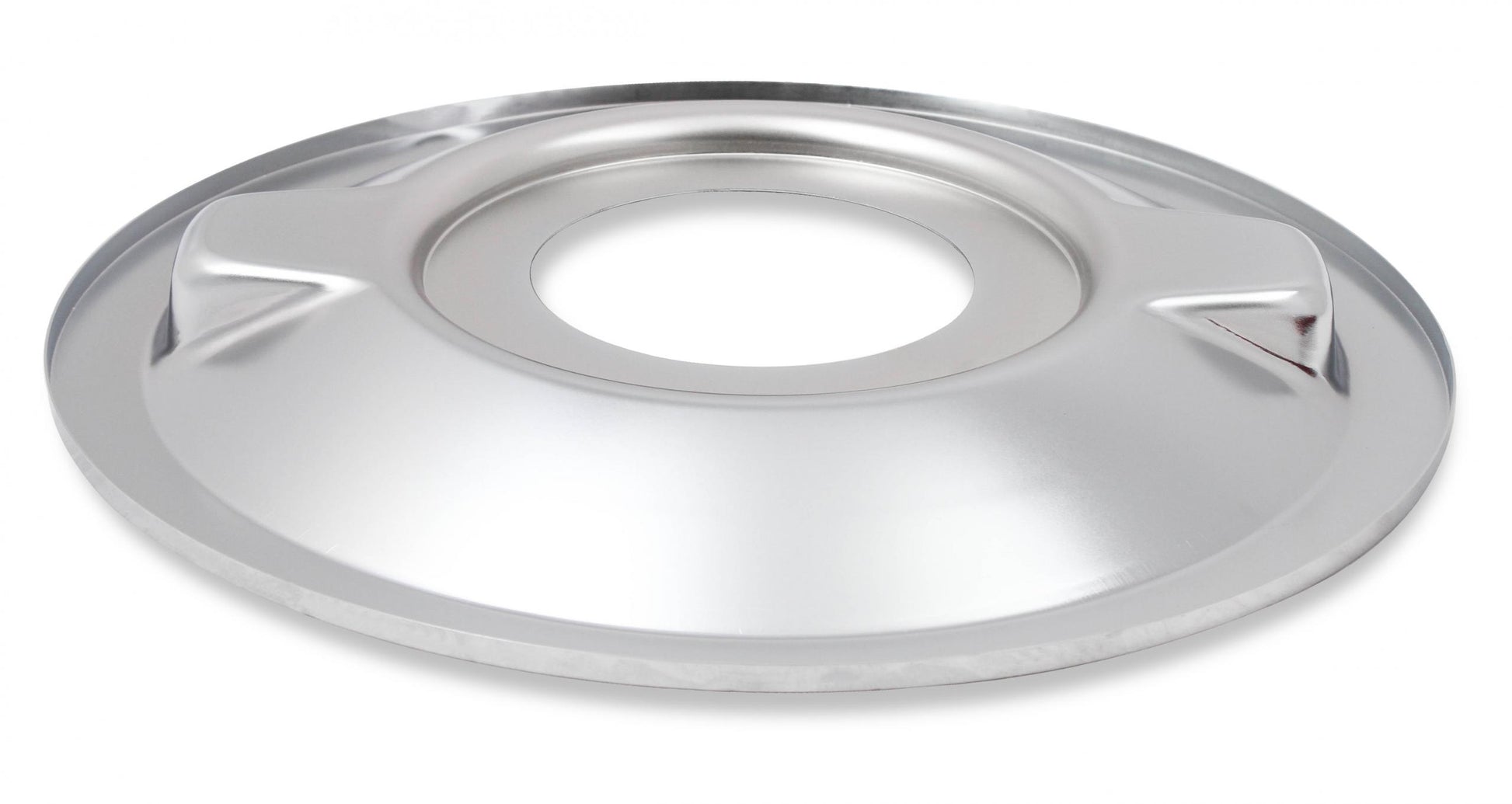 4150 Drop Base Air Cleaner Chrome w/4 Red Washable Gauze Filter 16 X 4 Chrome Drop-Base Air Cleaner for 4150 Series Carburetors with 5-1/8 Diameter Neck Holley-2