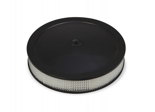 4500 Drop-Base Air Cleaner Black w/3 Paper Filter 16 X 3 Chrome or EDP Black Drop-Base Air Cleaner for 4500 Series Carburetors with 7-1/4 Diameter Neck Holley