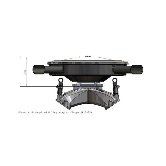 Retrofilter Drive-By-Wire Air Cleaner 14-Inch Diameter Dual Snorkel Black Fits LS3-Style DBW Throttle Body Cotton Gauze Element Holley