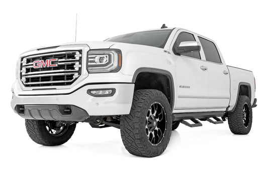 SR2 Adjustable Aluminum Steps Crew Cab 07-18 Chevy/GMC 1500/2500HD/3500HD Rough Country-1