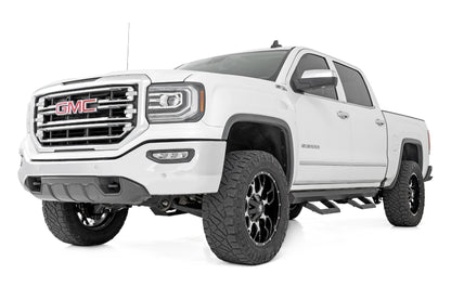 SR2 Adjustable Aluminum Steps Crew Cab 07-18 Chevy/GMC 1500/2500HD/3500HD Rough Country-1