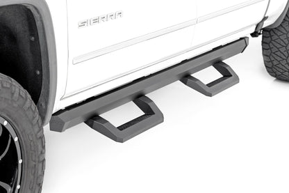 SR2 Adjustable Aluminum Steps Crew Cab 07-18 Chevy/GMC 1500/2500HD/3500HD Rough Country-2