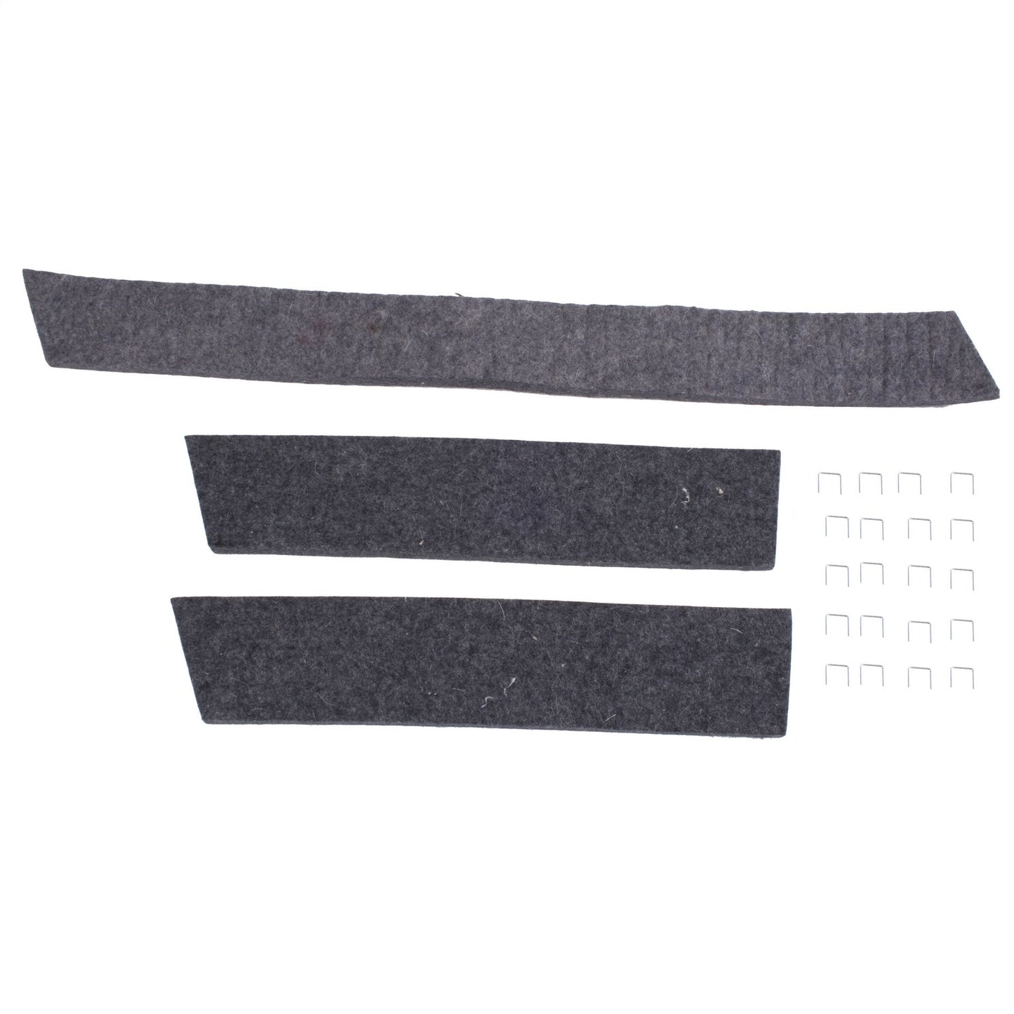 Radiator Felt Kit Radiator/Air Deflector/Stapler Kit Includes 3 Felts/1 Top/2 Sides 1941-1945 MB/GPW 1945-1949 CJ2A 1948-1953 CJ3A 1950-1952 M38 1953-1967 CJ3B OMIX