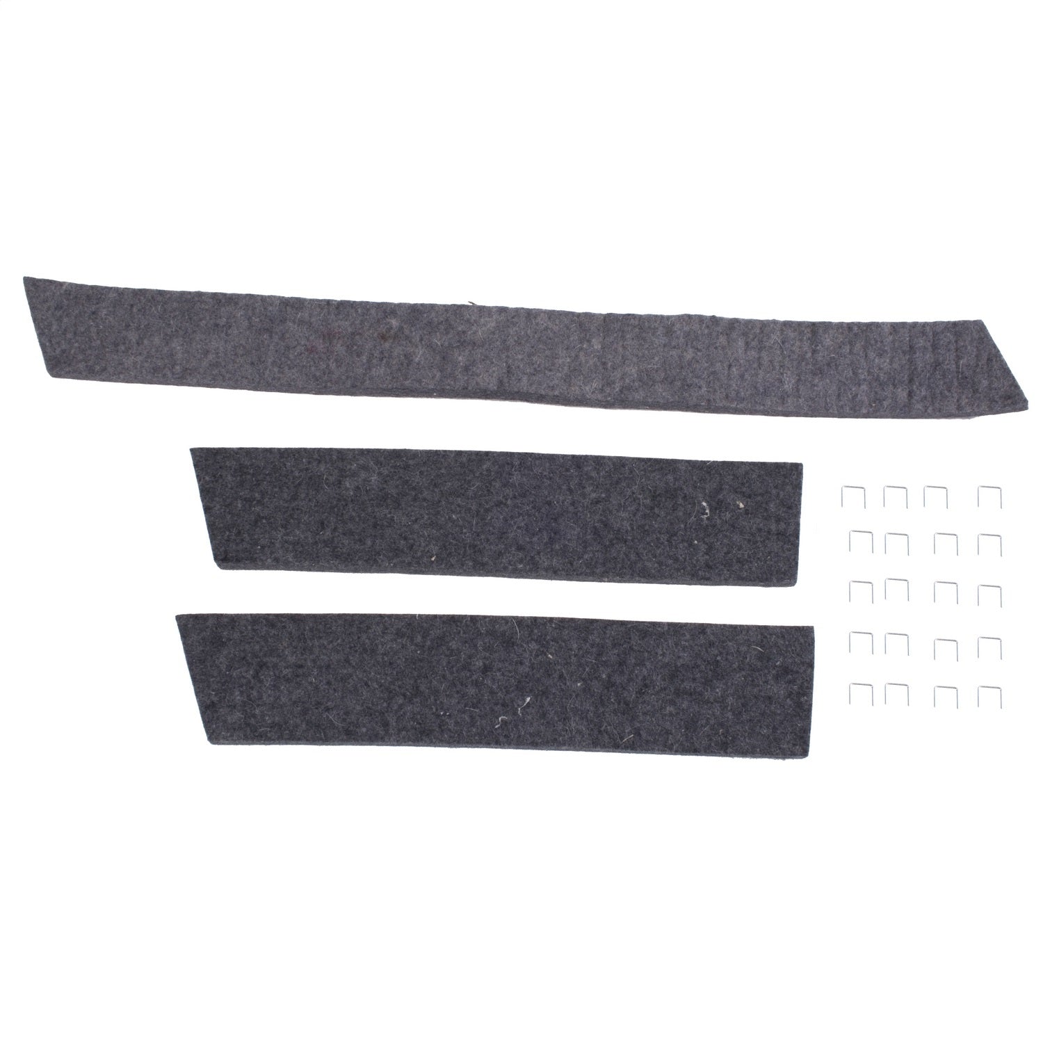 Radiator Felt Kit Radiator/Air Deflector/Stapler Kit Includes 3 Felts/1 Top/2 Sides 1941-1945 MB/GPW 1945-1949 CJ2A 1948-1953 CJ3A 1950-1952 M38 1953-1967 CJ3B OMIX