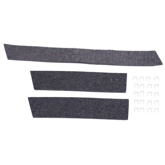 Radiator Felt Kit Radiator/Air Deflector/Stapler Kit Includes 3 Felts/1 Top/2 Sides 1941-1945 MB/GPW 1945-1949 CJ2A 1948-1953 CJ3A 1950-1952 M38 1953-1967 CJ3B OMIX
