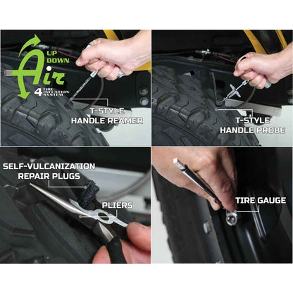 Tire Repair Kit 53 Piece Kit With Black Storage Box Up Down Air-2