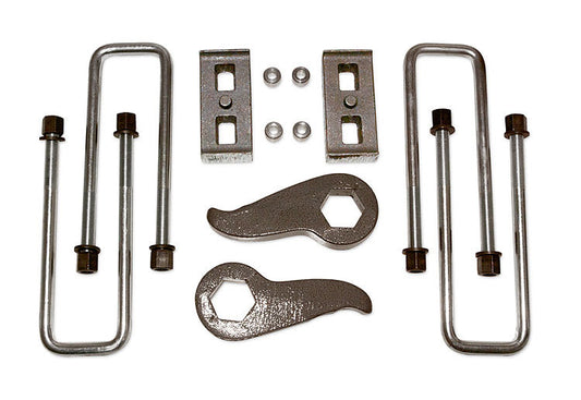 2 Inch Lift Kit 11-19 Silverado/Sierra 2500HD/3500HD 4x4 w/Rear Lift Blocks and U-Bolts Tuff Country