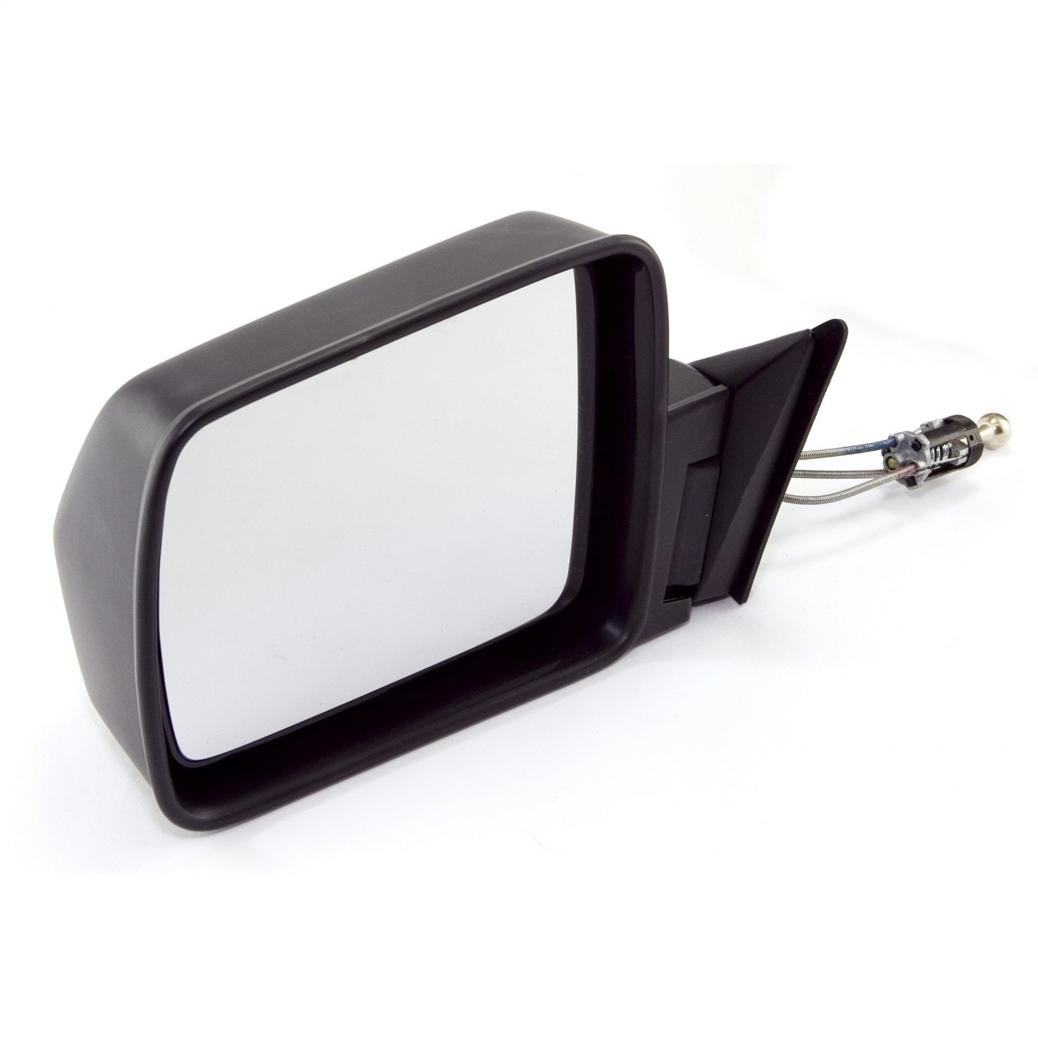 Door Mirror Left Power Black Folding Non Power Connects To Doors Remote Control Switch Driver Side Of 84-96 Cherokee XJ And 86-92 Comanche MJ OMIX