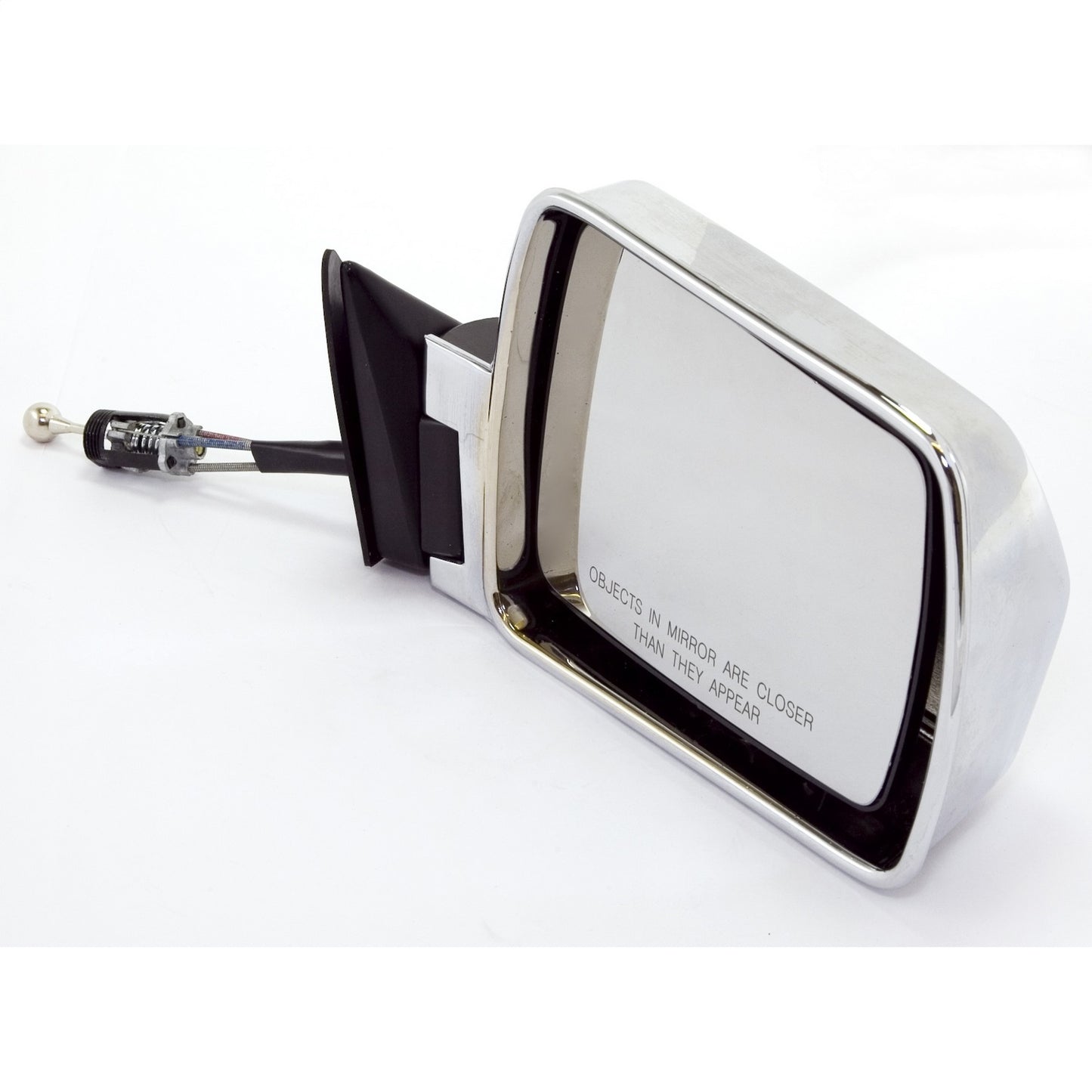 Door Mirror Right Power Remote Chrome Folding Connects To Doors Remote Control Switch Passenger Side Of 84-96 Cherokee XJ And 86-92 Comanche MJ OMIX