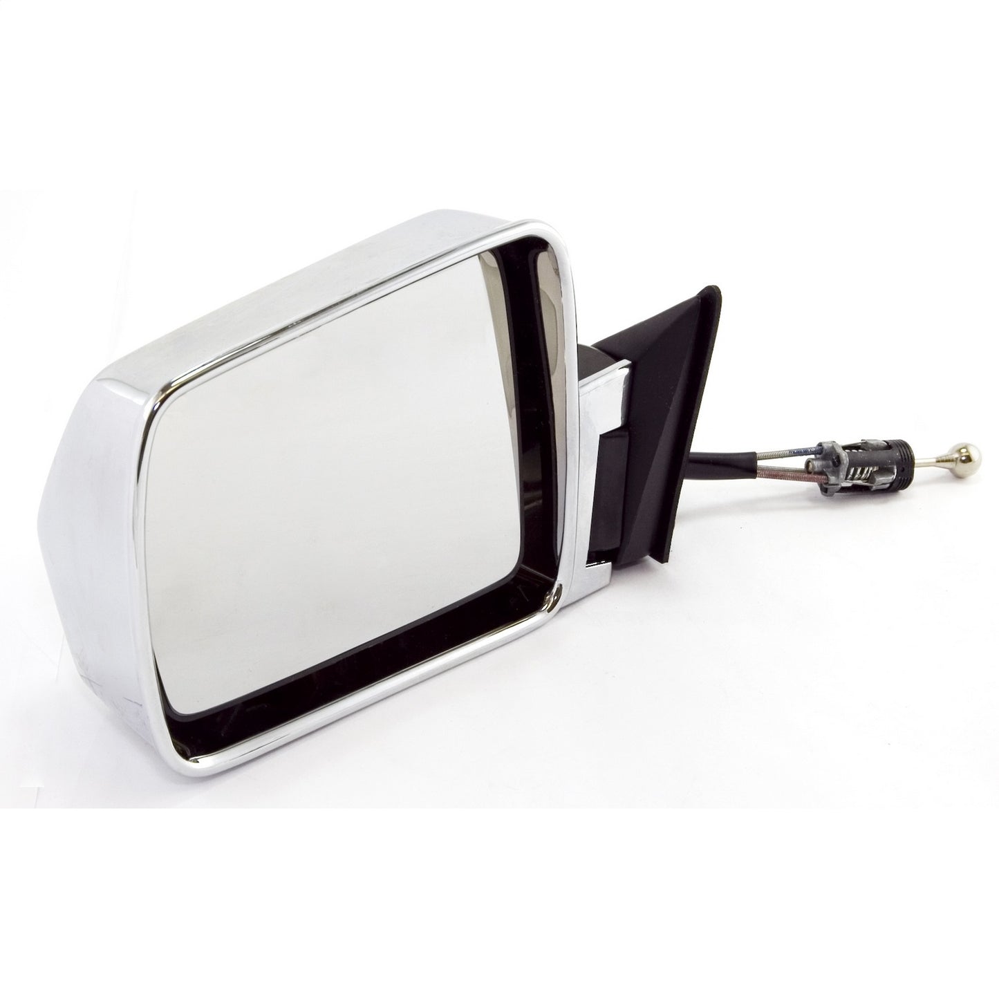 Door Mirror Left Power Remote Chrome Folding Connects To Doors Remote Control Switch Driver Side Of 84-96 Cherokee XJ And 86-92 Comanche MJ OMIX