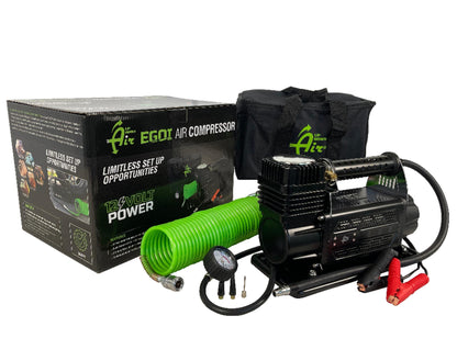 Compressor System 5.6 CFM With Storage Bag Hose & Attachments Single Motor Up Down Air