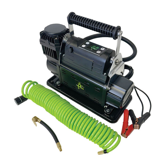 EGOI Portable Compressor System 7.0 CFM With Digital Control Panel, Storage Bag, Hose & Attachments Single Motor Up Down Air